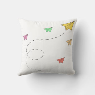 Coussin Avions à papier volants
