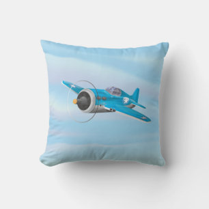 Coussin Avions de chasse de la Seconde Guerre mondiale