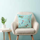 Coussin Avions et parachutes (Chaise)
