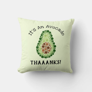 Coussin Avocado par points
