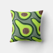 Coussin 🥑 Avocado Pop Art - Motif frais et amusant 🥑 (Verso)