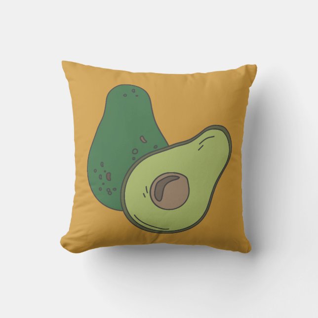 Coussin Avocado, tranches, guéri (Recto)