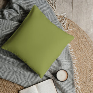 Coussin Avocado vert solide