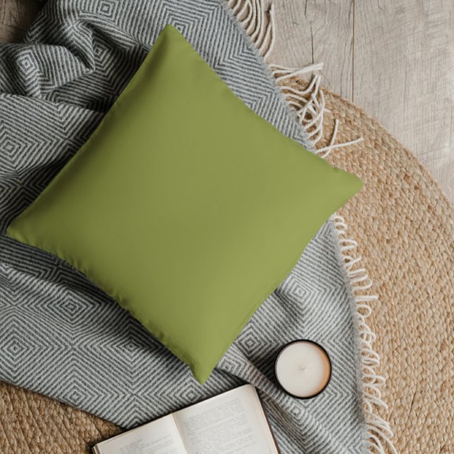 Coussin Avocado vert solide (Créateur téléchargé)