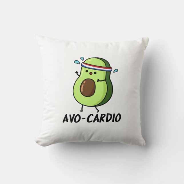 Coussin Avocardio Exercice Drôle Pun Avocat  (Recto)