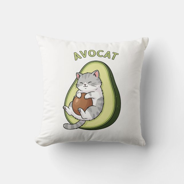 Coussin Avocat Cuteness (Recto)