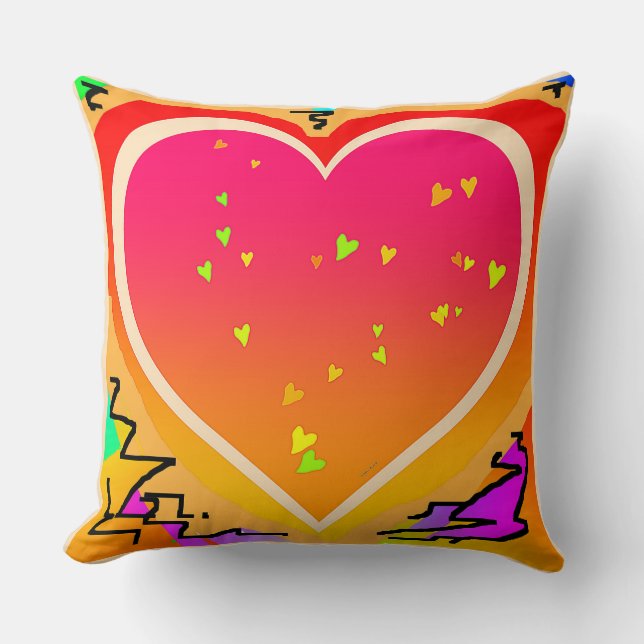 Coussin Avoir Un Coeur (Recto)