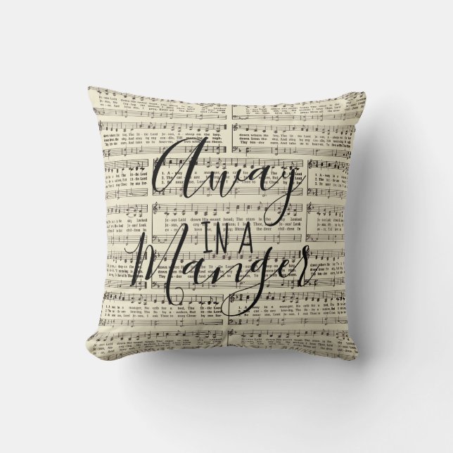 Coussin Away in a Manger (Recto)