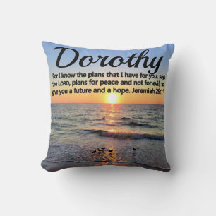 COUSSIN AWE-INSPIRING JEREMIAH 29:11 SLELER PERSONNALISÉ