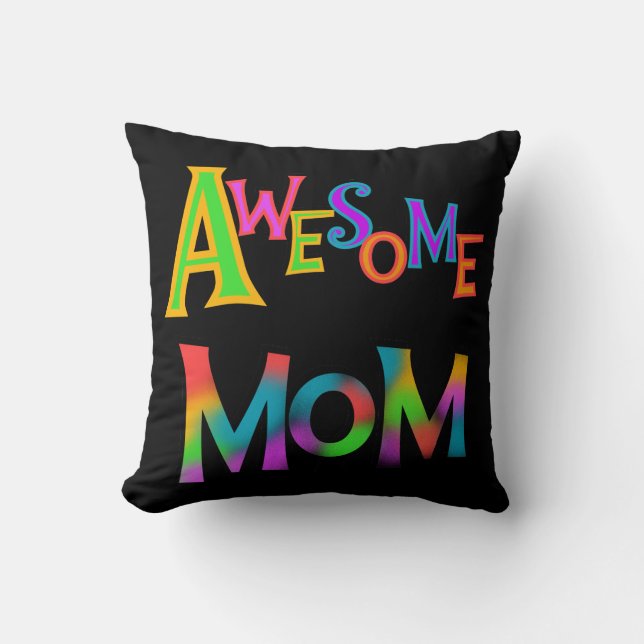 Coussin Awesome Maman T-shirts et cadeaux (Recto)