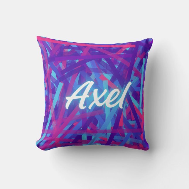 Coussin Axel – Bold Modern Name Design (Recto)