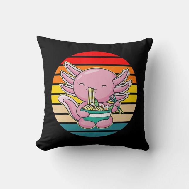 Coussin Axolotl Eating (Recto)