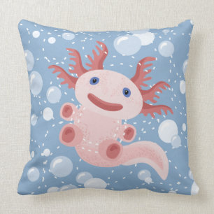 Coussin Axolotl et la conception audacieuse de vecteur de