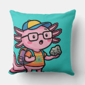 Coussin Axolotl nerd sarcastique je pose des questions sur (Recto)