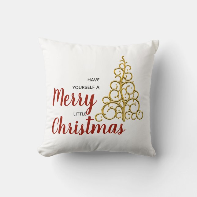 Coussin Ayez Un Joyeux Petit Noël (Recto)