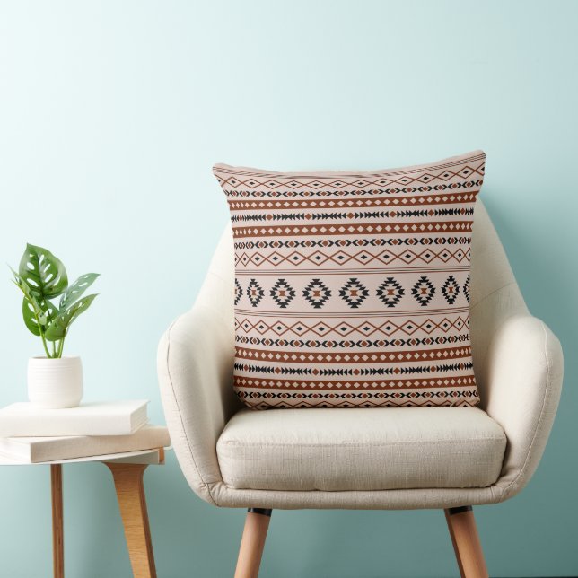 Coussin Aztec Black Browns Taupe Mixte Motifs Motif (Chaise)