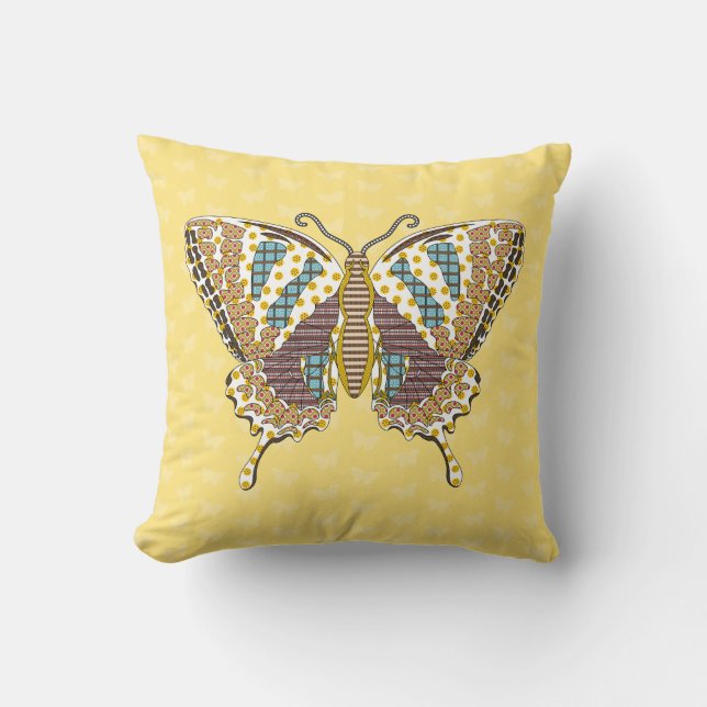 Coussin Aztec Swallowtail (Recto)