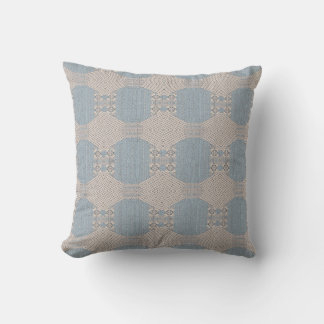 Coussin Azurévia Lace – Bleu Poudre et Géométrique Ivoire