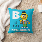 Coussin B comme Bert | Ajoutez votre nom (Couverture)