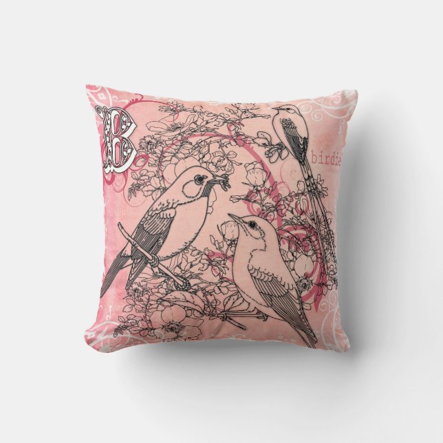 Coussin "B" est pour l'oiseau (Recto)