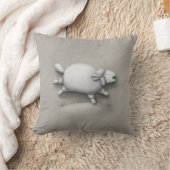 Coussin Baa Relief mignonne Bleing Sheep (Couverture)