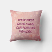 Coussin Baby & Blue-Eyed Pup Christmas Pillow (Verso)