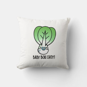Coussin Baby Bok Choy Funny Veggie Pun