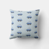 Coussin Baby Boy Blue Car Nom du véhicule Nursery (Verso)