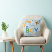 Coussin Baby Boy Blue Jungle Animaux Nursery (Chaise)