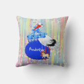 Coussin Baby Boy Bubbles & licornes (Verso)