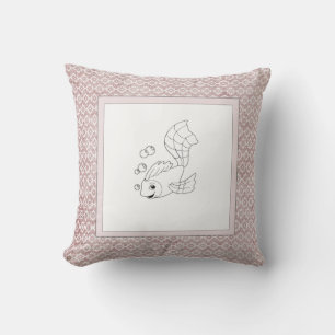 Coussin Baby Boy de naissance moderne pour enfants Poisson