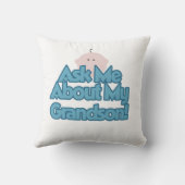 Coussin Baby Boy Posez la question sur mes petits-fils cad (Verso)