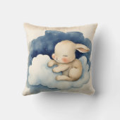 Coussin Baby Bunny Rabbit Garçons Nursery (Verso)