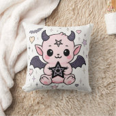 Coussin Baby Devil - Kawaii Pastel Goth Demon (Couverture)