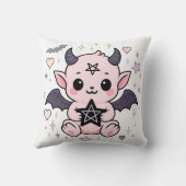 Coussin Baby Devil - Kawaii Pastel Goth Demon (Verso)