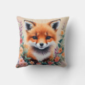 Coussin Baby Fox Floral Art (Verso)