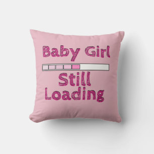Coussin Baby Girl Chargement - Cinquième mois