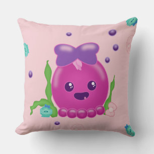 Coussin Baby Girl Kawaii Octopus