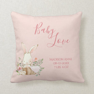 Coussin Baby Girl Name Script Baby Love Keepsaké