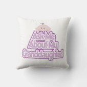 Coussin Baby Girl Posez une question sur mes cadeaux de pe (Verso)