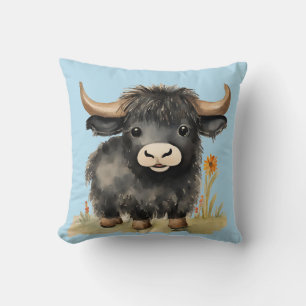 Coussin Baby Highland Cow Boys