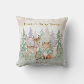 Coussin Baby It's Cold Outside Cute Winter Woodland (Recto)