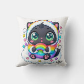 Coussin Baby Kat Lym Cute Rainbow Cat (Verso)