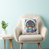 Coussin Baby Kat Lym Cute Rainbow Cat (Chaise)