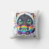 Coussin Baby Kat Lym Cute Rainbow Cat (Recto)