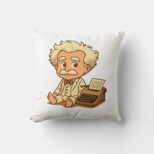 Coussin Baby Mark Twain Pillow (Recto)