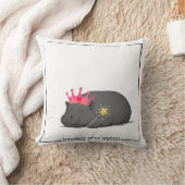 Coussin Baby Pygmy Hippo Princess Throw Pillow (Couverture)
