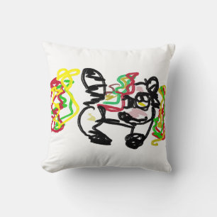 Coussin Baby Raccoon Automne