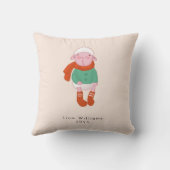 Coussin Baby’s First Christmas Adorable Lamb Ornament (Verso)