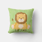 Coussin Baby Safari Lion Monogramme (Recto)